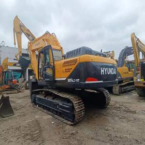 Excavatrice sur chenilles Hyundai 305LC-9T à haut rendement de Corée du Sud Moteur Volvo à faible kilométrage Matériel de construction d'occasion - Product Image 4