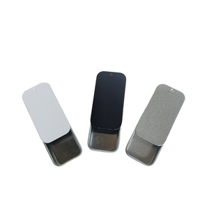 กล่องดีบุกโลหะสีดำภาชนะบรรจุกระป๋องสี่เหลี่ยมเปล่าสำหรับยาสีฟันน้ำหอมบลัชลูกอมเครื่องประดับยาหัตถกรรม - Product Image 1