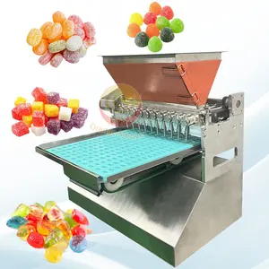 Large Trade Jelly Cane Maker New Design Lollipop Apple Licorice Gummy Candy Make Production Machine