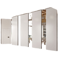 Cloison mobile coulissante et pliante acoustique, insonorisée, ignifuge, réglable, moderne en aluminium pour salle de banquet d'hôtel, salle à manger, cuisine et extérieur