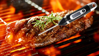Termometer Dapur SW untuk Makanan, Termometer Daging Digital dengan Akurasi 1 Detik untuk Memasak, BBQ, Memanggang, Oven, Smoker, BBQ