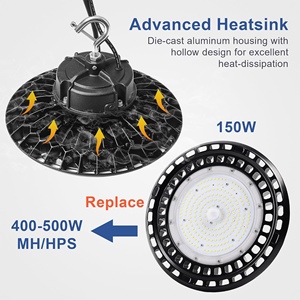 150W 480V ETL + DLC certifié pour LED UFO High Bay Lights 5000K CCT garantie de 5 ans pour les ateliers - Product Image 5