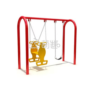 Moetry nhà máy trực tiếp trẻ em kim loại <span class=keywords><strong>Swing</strong></span> với ba chỗ ngồi ngoài trời một khung sân sau <span class=keywords><strong>Swing</strong></span> cho mầm non công viên - Product Image 4