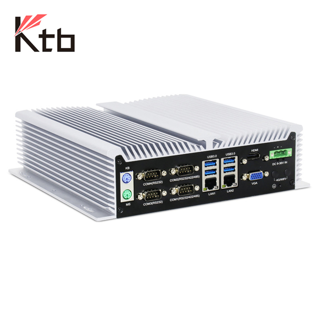 Industrial Mini PC with Gpu-powered Edge Computing for AI Automation, Multi Serial Ports with Isolated RS232 RS485 2 GbE LAN