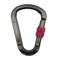 Mousqueton en aluminium aéronautique haute résistance 22 kN pour équipement de sécurité d'escalade professionnel, équipement de sauvetage, connecteur