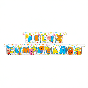 Guirlande Joyeux Anniversaire Plim Plim 3M 2 Pièces Sac Bannière de Fête - Product Image 2