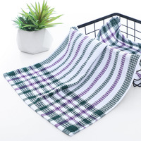 FF3379 Plaid Plaque Verre Torchon Vaisselle Lavage Séchage Chiffon De Nettoyage Rag Lint Free Super Absorbant Cuisine Torchon
