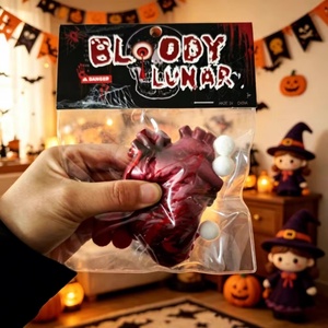 Juguete Antiestrés de Silicona de Halloween, el Más Vendido para Bromas, Cabeza de Calabaza, Descompresión, Ventilación, Divertido Juguete de Apretar Sangriento - Product Image 6