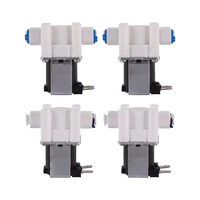 Vanne solénoïde d'eau à accès rapide 1/4'' normalement fermée DC12/24V pour machine à eau pure par osmose inverse, interrupteur électrique d'entrée d'eau
