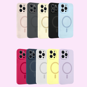 Coque antichoc en silicone liquide magnétique de haute qualité pour <span class=keywords><strong>iPhone</strong></span> 15 Pro Max, protection intégrale, <span class=keywords><strong>10</strong></span> couleurs pures - Product Image 2