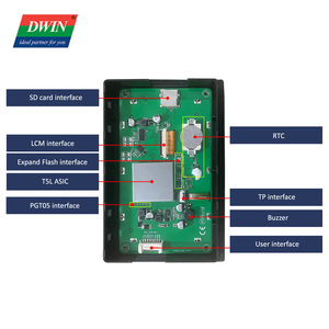 Dwin 7 "HMI hiển thị thông minh TN 800x480 <span class=keywords><strong>LCD</strong></span> module màn hình cảm ứng điện trở Bảng điều chỉnh với vỏ cho Arduino dmg80480c070_15wtr - Product Image 3