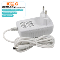 Adaptateur secteur blanc 12V 2A, chargeur AC DC 24W, alimentation murale pour système de caméra de sécurité, routeur réseau