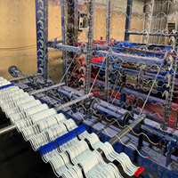 Accessoires agricoles : Film plastique pour serre monocouche, pince de serre à ressort zigzag simple, facile à assembler
