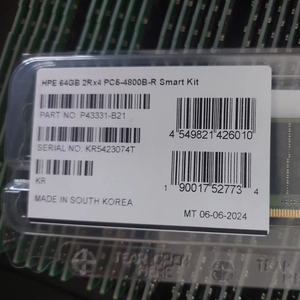 แรมเซิร์ฟเวอร์ 64GB DDR5 PC5-4800 Gen11 แบบ 2Rx4 RDIMM พร้อมระบบแก้ไขข้อผิดพลาด  มีสินค้าในสต็อก P43331-B21 - Product Image 1