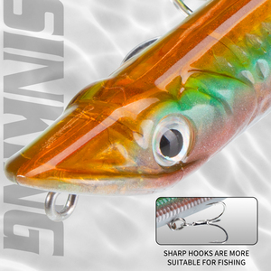 Lot de leurres artificiels flottants de surface Slap Walker Pencil Lure 100mm 125mm pour la pêche au bar, au brochet et en eau salée - Product Image 4