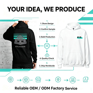 Felpa con Cappuccio Unisex Personalizzata per Motorsport, Design Moderno Bianco e Nero, Abbigliamento Streetwear per Uomo e Donna - Product Image 3