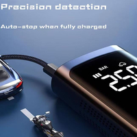 12V DC Double Cylinder Digital Wired Car Air Compressor Portable 150psi Tire Inflator Pump ABS Electric