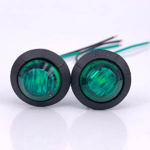 Feu latéral de camion Ambre Bleu Vert Orange Blanc 12v 2835 3 LED PC Matériel 100lm Marqueur Lampe Indicateur - Product Image 1