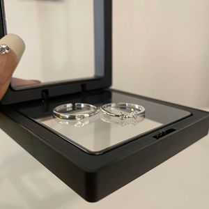 Anillo de Plata de Ley S925 con Diseño de Lazo, Elegante, Dulce, Fresco y Amoroso, Anillo Personalizado en Capas para Mujer, Material Principal Platino - Product Image 2