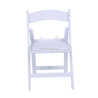 Chaise pliante rembourrée Wimbledon portable pour enfants et bébés, blanche, bleue, rose, vente en gros pour événements, fêtes, pique-niques, chaises pliantes en résine