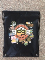 Sac à dos à cordon personnalisé imprimé sérigraphié durable en polyester/nylon/coton, taille personnalisable, décontracté – Promotion