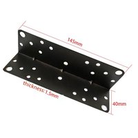 Code d'angle à trois côtés Connecteurs de meubles d'armoire fixes Supports de panneau de couche Codes d'angle Supports d'angle de lit