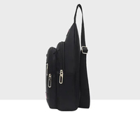 Bandolera de Pecho Impermeable para Hombre con Puerto para Auriculares, Bolso de Hombro Ligero para Móvil