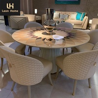 Ensemble de Table rond et moderne pour salle à manger, salon, italien, nouveau Design, Set de 6 places