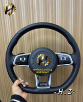 Volant sport en cuir HZ 35 mm pour Volkswagen Polo GTI Scirocco Jetta Passat TSI Golf 6 Mk4 Mk5 Mk7 Mk8
