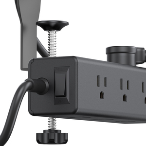 Hai lớp ABS/nhựa máy tính để bàn cạnh núi bảo vệ tăng 4 cổng USB (2 USB-C) 13 AC cửa hàng cho văn phòng nhà bàn gắn kết điện - Product Image 2