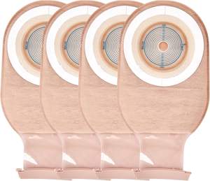 Suprimentos de ostomia-Rainlotus Cut-to-Fit Bolsas drenáveis com fecho de fixação para cuidados com estoma de Ileostomia - Product Image 1