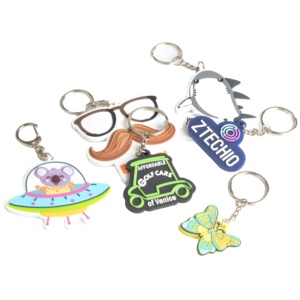Custom 2d/3d Soft <strong>Rubber</strong> Key Chain Silicone <strong>Keyring</strong> Plastic Pvc Key Holder Chain Personal logo Fashion Keychains - Product Image 1