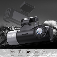 Caméra embarquée 4K OEM avec 3 caméras, ADAS, G-Sensor, Wifi, GPS, enregistreur de conduite, 3 canaux, écran IPS 3,16 pouces, boîte noire universelle pour voiture