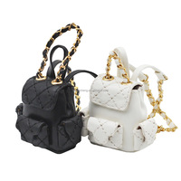 Mini accessoires de maison de poupée de haute qualité sacs à bandoulière miniatures noir blanc OB11 accessoires de poupée sac à dos de poupée