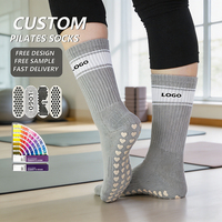 Chaussettes de Pilates antidérapantes personnalisables de qualité supérieure pour femmes, à faible MOQ, idéales pour le yoga et la barre, pour le sport