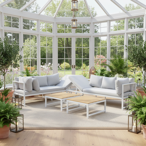 Yoho luxe moderne en <span class=keywords><strong>aluminium</strong></span> canapé <span class=keywords><strong>de</strong></span> <span class=keywords><strong>jardin</strong></span> ensemble nouveau mobilier d'extérieur pour <span class=keywords><strong>salon</strong></span> hôtel cour entrée chambre patio - Product Image 2