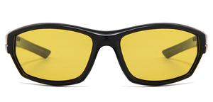 Date <span class=keywords><strong>2020</strong></span> hommes mode noir cadre jaune lentille nuit conduite sport lunettes de soleil - Product Image 2