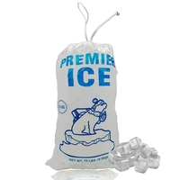 Sacs à glace de qualité alimentaire transparents 5KG LDPE, pochettes plates pour le stockage des glaçons, sacs en plastique pour l'emballage des glaçons