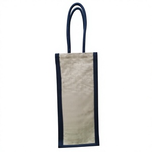 High Demand Natural Jute <b>Bottle</b> <b>Bag</b> Eco Friendly Reusable <b>Bottle</b> Carry Holder for <b>Gift</b> Packaging Shopping Events and Daily Use - Product Image 1