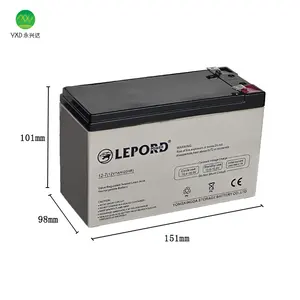 Batteria a energia solare a ciclo profondo per sistema solare batteria sigillata al Gel 12v per batteria ups 12v 20ah 7ah 9ah