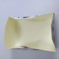 Emballages personnalisés écologiques imperméables gaufrés pour frites à emporter, pliants jetables pour hamburgers et fritures de restauration rapide