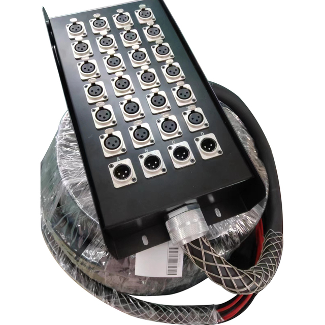 Ready to ship PVC Multi-channel 24 Channel XLR DMX 3pin Male to Female 30M length snake Audio Cable Stage Box Microphone Cable