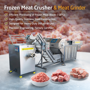 <span class=keywords><strong>Picadora</strong></span> Automática de Carne Congelada para Moler Carne de Res Congelada en Carne Picada para la Producción de Salchichas y Elaboración de Productos Cárnicos - Product Image 1