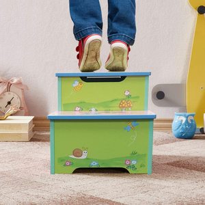 OOD-taburete <span class=keywords><strong>de</strong></span> <span class=keywords><strong>dos</strong></span> escalones para niños y adultos, <span class=keywords><strong>escalera</strong></span> <span class=keywords><strong>de</strong></span> <span class=keywords><strong>madera</strong></span> <span class=keywords><strong>de</strong></span> 2 escalones para usar en la cocina, el baño o cualquier otro lugar - Product Image 4