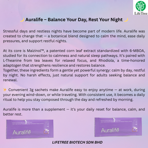 Suplemento en Polvo Natural Botánico Auralife Balance Formula para Adultos, 4 para Relajarse, Calmar la Mente y Brindar Comodidad Nocturna - Product Image 5