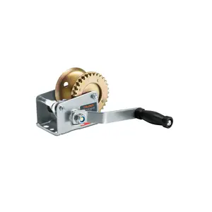 Treuil manuel Truper 270 kg manivelle en acier sans câble avec élingue de câble métallique pour bateaux et grues - Product Image 1