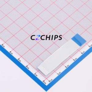 JS10B-10P-050-4-8 FFC Cable (Flexible Flat Cable) P=1mm Connector 10P 1mm 0.3mm Reverse - Product Image 2