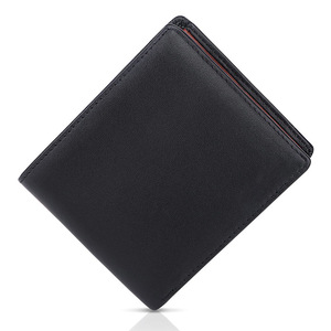 <b>Men's</b> Genuine Leather <b>Wallet</b> Dark Blue RFID Blocking Multi Card Slots Large Capacity Everyday Use - Product Image 5