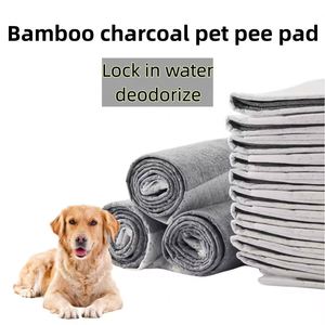 High Quality Disposable Absorbent Pet Pad Bamboo Charcoal 60X45 60X60 60X90 Underpad Sustainable for <b>Dog</b> Training - Product Image 2