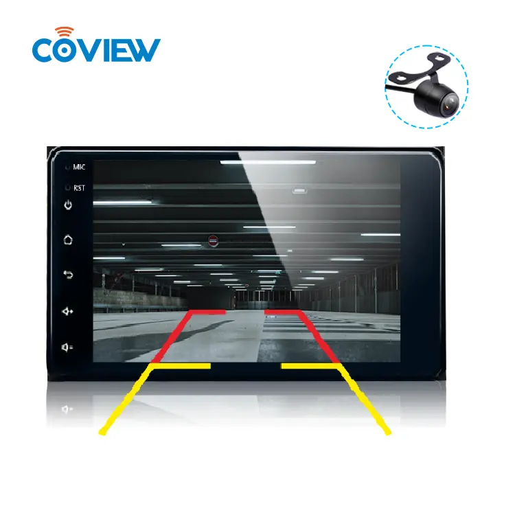 Coview Màn Hình Cảm Ứng Thông Dụng 7 Inch 2 Din Thiết Bị Phát Thanh Stereo Android Video Cho Xe Hơi Đài Phát Thanh Cho Toyota COROLLA